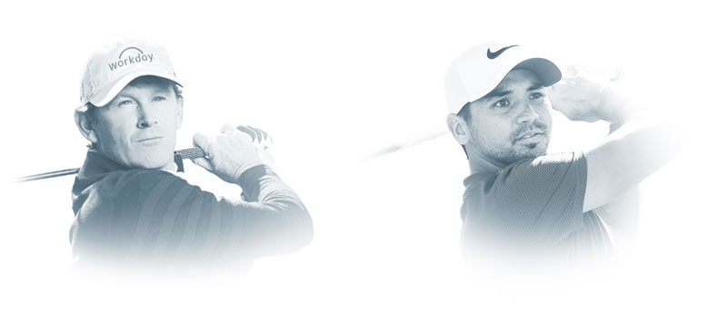 Headshot of Brandt Snedker and Jason Day